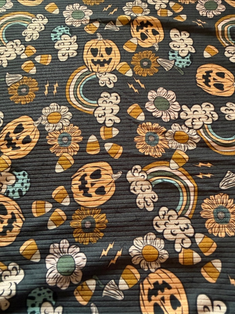 Left over Halloween knit fabric